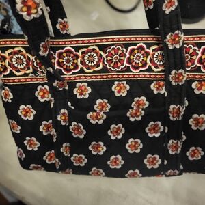 Vera Bradley Black Floral Tote